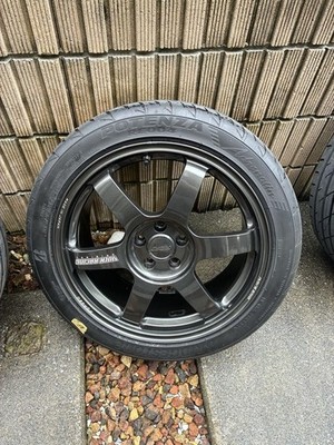 JDM Pick-up only: TE37 17-inch wheels 100-5H br RAYS (No Tires) - Image 5