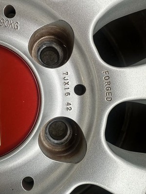 JDM BBS Mesh Wheels with 4-Wheel Set Tires BBS Nuts and Lock Nuts Redcap Fo (No Tires) - Image 3