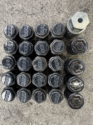JDM BBS Mesh Wheels with 4-Wheel Set Tires BBS Nuts and Lock Nuts Redcap Fo (No Tires) - Image 9
