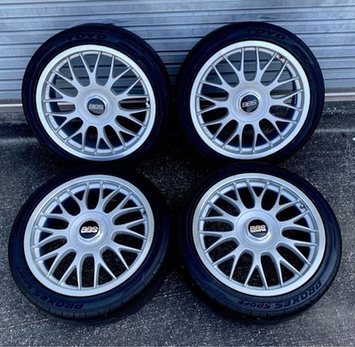 JDM BBS RG239 4-hole PCD100 & 114.3 7J +45 Rare 205/45R17 br BBS (No Tires)