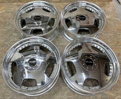 JDM RareWORK Euroline DH 20x8.5J +45 PCD114.3 5-hole 5H Chrome Deep Rim (No Tires)