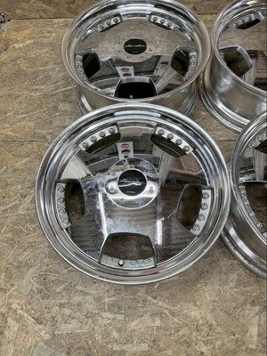 JDM RareWORK Euroline DH 20x8.5J +45 PCD114.3 5-hole 5H Chrome Deep Rim (No Tires) - Image 2