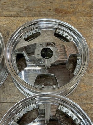 JDM RareWORK Euroline DH 20x8.5J +45 PCD114.3 5-hole 5H Chrome Deep Rim (No Tires) - Image 4