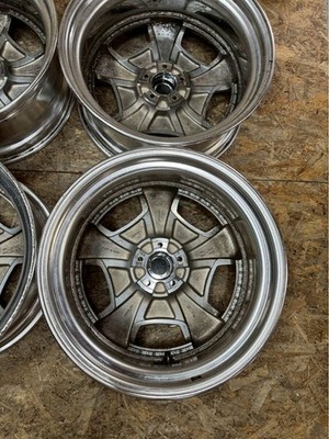 JDM RareWORK Euroline DH 20x8.5J +45 PCD114.3 5-hole 5H Chrome Deep Rim (No Tires) - Image 9