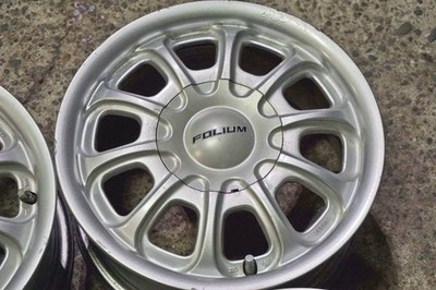 JDM Old Car Multi FOLIUM 14in 6J +38 PCD100 114.3 Compact/Kei Car 411 (No Tires) - Image 3