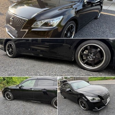 JDM Rare Rays VOLK RACING TE37 TTA black 18x8J +45 PCD114.3 No curb ra (No Tires) - Image 6