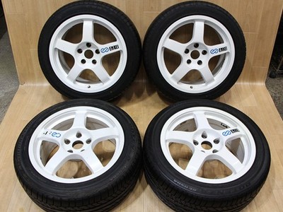 JDM A980 Ultra Rare Mitsubishi ENKEI WRC TARMAC EVO RALLY Enkei Tarmac (No Tires)