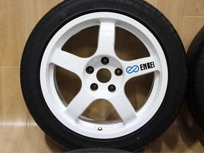 JDM A980 Ultra Rare Mitsubishi ENKEI WRC TARMAC EVO RALLY Enkei Tarmac (No Tires) - Image 2