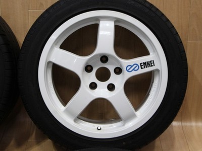 JDM A980 Ultra Rare Mitsubishi ENKEI WRC TARMAC EVO RALLY Enkei Tarmac (No Tires) - Image 3