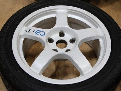 JDM A980 Ultra Rare Mitsubishi ENKEI WRC TARMAC EVO RALLY Enkei Tarmac (No Tires) - Image 4