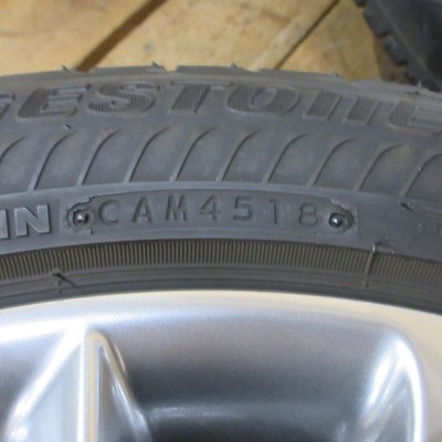 JDM NISSAN Skyline Genuine 18x7.5J+45 Bridgestone Potenza S001 225/50R1 (No Tires) - Image 7