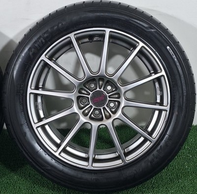 JDM Rare STI Subaru 17-inch wheels PCD100 7J+48 ENKEI suitable for Leg (No Tires) - Image 2