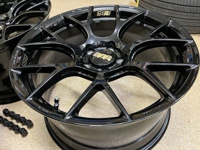 JDM BBS sticker included. RE-V7 026 BK 18x9.5J +45 black 2-Wheel Set . In (No Tires) - Image 2