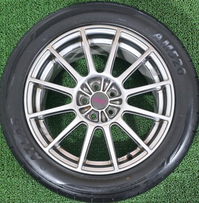 JDM Rare STI Subaru 17-inch wheels PCD100 7J+48 ENKEI suitable for Leg (No Tires) - Image 5