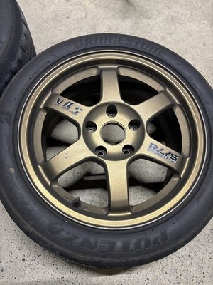 JDM RAYS VOLK racing TE37 114.3 5h 16-inch 8J 42 Bronze Suitable for D (No Tires) - Image 2