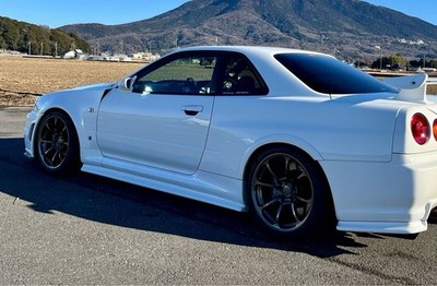JDM Out of Print Rare RAYS NE24 10.5J +15 with Center Cap 4-Wheel Set BNR34 (No Tires)