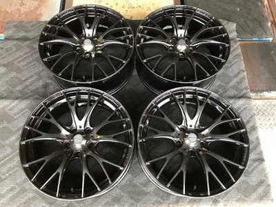 JDM Used Wheel 4-Wheel Set WEDS Wedssports SA-20R War Black Clear 7.5J (No Tires)