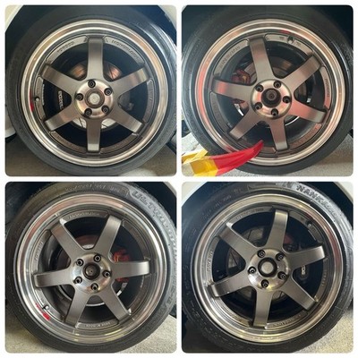 JDM RAYS TE37SL 17inch 9.5J +28 PCD114.3 FD3S GTR etc. Rays VOLK RACIN (No Tires)