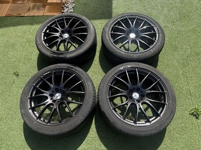 JDM RAYS Village 2x7 20x8.5J +45 5H 4-Wheel Set Tire and Wheel Set Used br RA (No Tires)