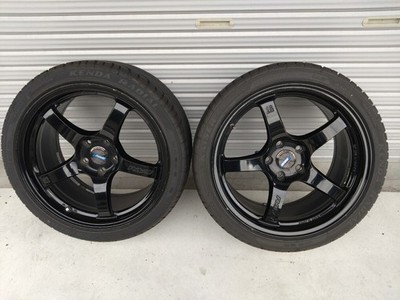 JDM RAYS Gram Lights 57CR 18PCD114.3 5-hole 2-Wheel Set br RAYS (No Tires)