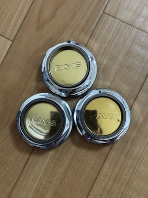 JDM RAYS Rays Center caps sold individually 3 pieces gold Volk Racing (No Tires)