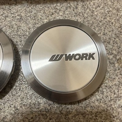 JDM WORK Emotion Center Cap Flat Type 4 Individual Set Silver M8R 20-i (No Tires) - Image 5