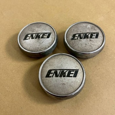 JDM ENKEI Center cap 3-piece set dish type Baja MAG for classic cars c (No Tires)