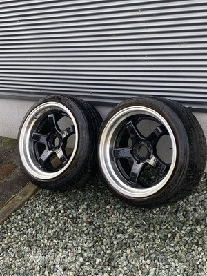 JDM RareDeep Rim CLEAVE RACING FL53 5-Wheel Set Spoke 18-inch 9.5J+35 5H-11 (No Tires) - Image 2