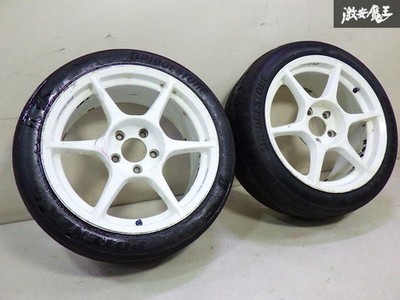 JDM Buddy Club P1 RACING wheels 2-Wheel Set size 17x8J +32 PCD114.3 5H. In (No Tires) - Image 2