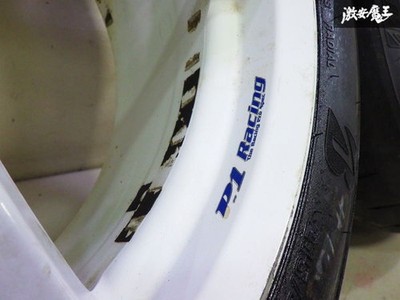 JDM Buddy Club P1 RACING wheels 2-Wheel Set size 17x8J +32 PCD114.3 5H. In (No Tires) - Image 6