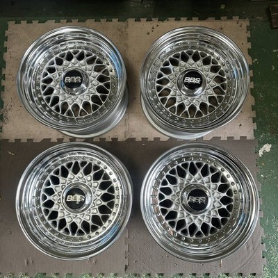 JDM Rare BBS RS242 modified PCD100 7.5J+10 4-piece set for Civic Roads (No Tires)
