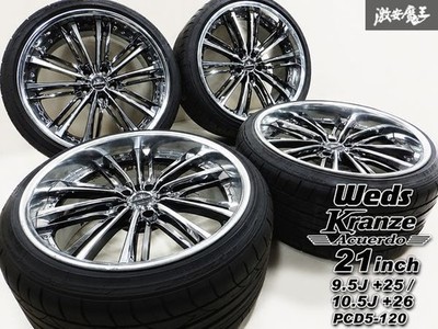 JDM Top-of-the-lineWeds Kranze Acuerdo 21x9.5J +25 / 10.5J +26 PCD120 5 (No Tires)
