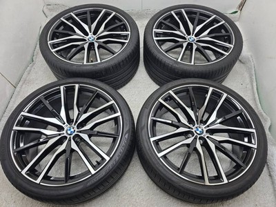 JDM Black Shine BMW Genuine 742M X5 G05 / X6 G06 22-inch Wheel 4-Wheel Set (No Tires)