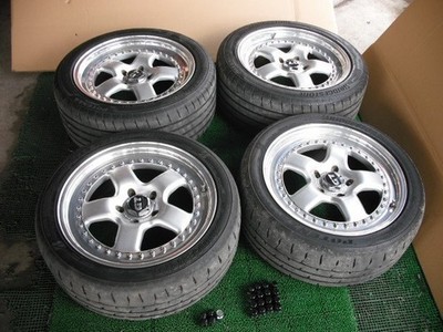 JDM B243' HCFS JF Luce LUCE V6 Turbo 7J 8J 35 ? 17 114 3 PanaSports G7 (No Tires)