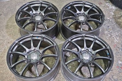 JDM Lightweight rare Yokohama Advan RZ gunmetal 17-inch 8J +48 PCD112 (No Tires)