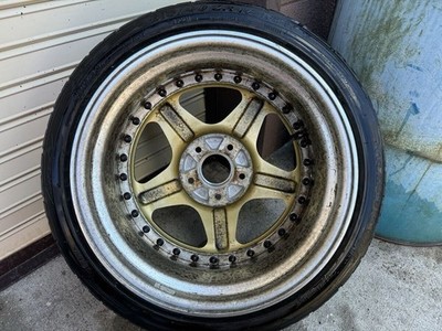 JDM Koenig 17x7.5J +38 PCD114.3/5-hole with center cap Speed Star SSR (No Tires) - Image 2