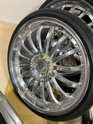 JDM Carlson Ultralight 22-inch 1/16 Buff Polish Tire and Wheel 4-Wheel Set (No Tires) - Image 4