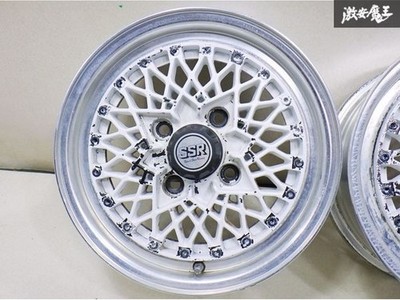 JDM Rare/Classic Car SSR Speed Star Formula Mesh 15x6J +36 PCD114.3 4 (No Tires) - Image 3