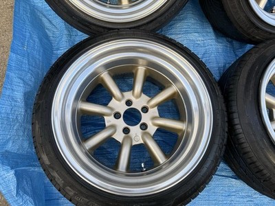 JDM R-type Watanabe Eight Spoke 16x9J -13 2-Wheel Set 9.5J -19 2-Wheel Set ZN6 86 5 (No Tires) - Image 2