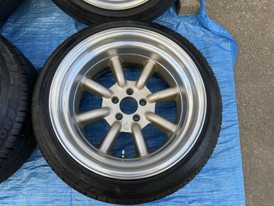 JDM R-type Watanabe Eight Spoke 16x9J -13 2-Wheel Set 9.5J -19 2-Wheel Set ZN6 86 5 (No Tires) - Image 3
