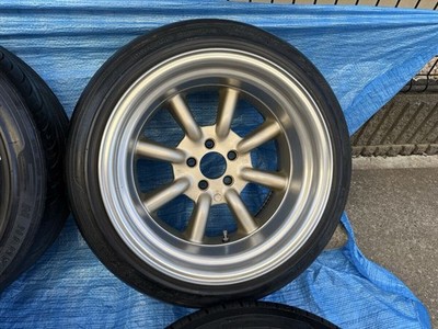 JDM R-type Watanabe Eight Spoke 16x9J -13 2-Wheel Set 9.5J -19 2-Wheel Set ZN6 86 5 (No Tires) - Image 4