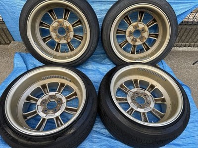 JDM R-type Watanabe Eight Spoke 16x9J -13 2-Wheel Set 9.5J -19 2-Wheel Set ZN6 86 5 (No Tires) - Image 6