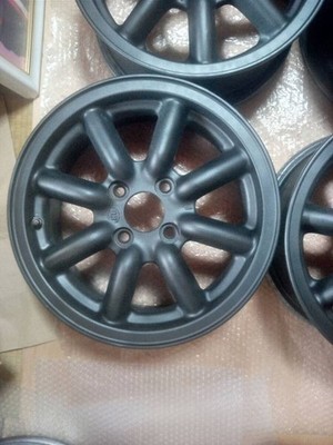 JDM Black Racing PCD100 4-hole 6.0J Eight-spoke wheels for Kei cars sm (No Tires) - Image 4