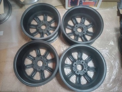 JDM Black Racing PCD100 4-hole 6.0J Eight-spoke wheels for Kei cars sm (No Tires) - Image 6