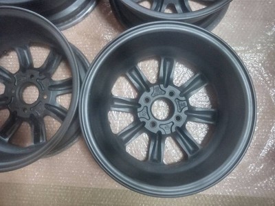 JDM Black Racing PCD100 4-hole 6.0J Eight-spoke wheels for Kei cars sm (No Tires) - Image 7