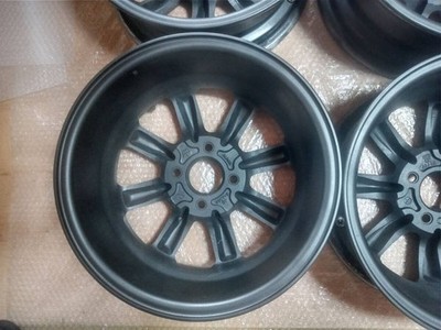 JDM Black Racing PCD100 4-hole 6.0J Eight-spoke wheels for Kei cars sm (No Tires) - Image 8