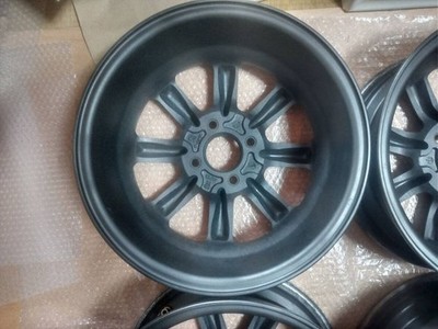 JDM Black Racing PCD100 4-hole 6.0J Eight-spoke wheels for Kei cars sm (No Tires) - Image 9