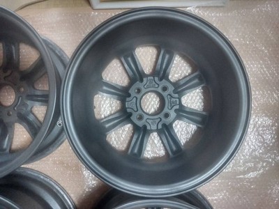 JDM Black Racing PCD100 4-hole 6.0J Eight-spoke wheels for Kei cars sm (No Tires) - Image 10