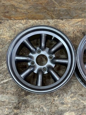 JDM RareWatanabe 8-spoke wheels 14x6.5J +9 PCD 114.3 4-hole 4H for AE86 (No Tires) - Image 2