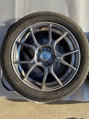 JDM Tanabe SSR GTX02 17x7.0J +48 PCD114.3 5H Hub diameter 73mm darksil (No Tires) - Image 2